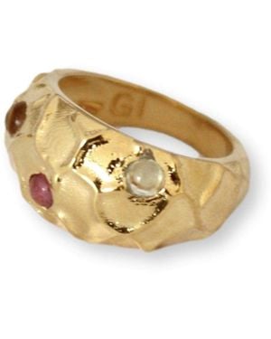 Gem Island Serena Ring - Metallic