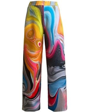 Maxjenny Wide Slouchy Trousers - Blue