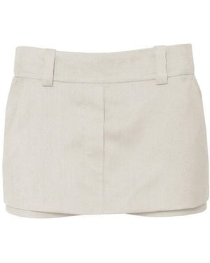 Vestiaire d'un Oiseau Libre Wool Skort - White