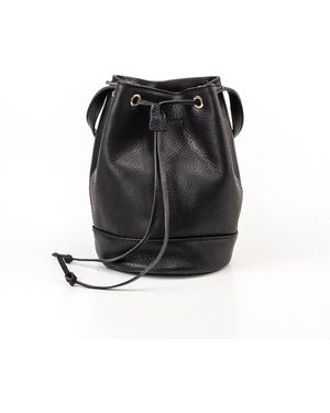 THE DUST COMPANY Leather Bucket Chelsea Collection - Black