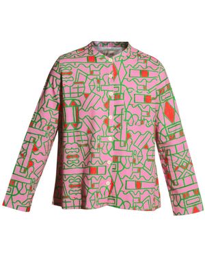Wild Clouds Organic Cotton & Linen Shirt - Multicolor