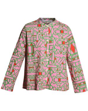 Wild Clouds Organic Cotton & Linen Shirt - Multicolour