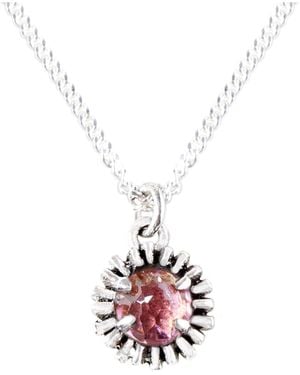 Lee Renee Dahlia Bud Tourmaline Necklace – - White