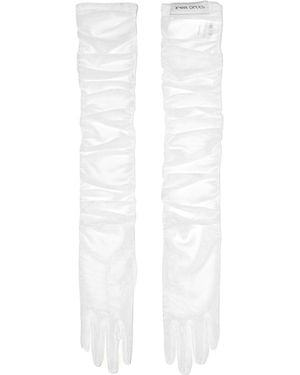 Ioana Ciolacu Dove Gloves - White