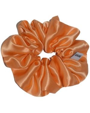Sylk Silk Scrunchie - Brown