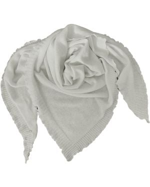 tirillm Palma Triangle Cashmere Scarf Off - Gray