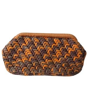Springmoonatelier Summer Beauty Raffia Bag - Brown