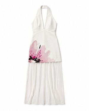 San Malo Lisa Halter Dress - White