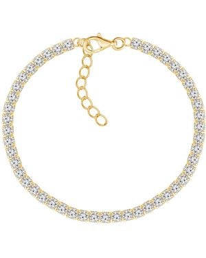 Diamonbliss Marilyn Monroe Dainty Tennis Bracelet - Metallic