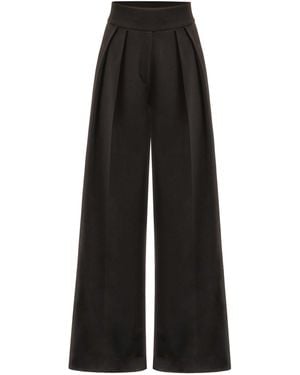 Tia Dorraine 'Born To Run High-Waist Wide-Leg Trousers - Black