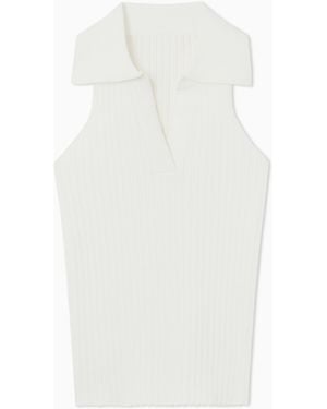 Victoria Paulsen Heath Knit Polo - White