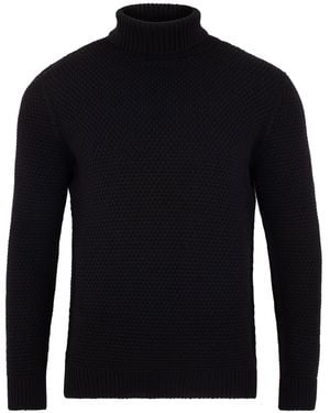 Paul James Knitwear The Fitted Submariner - Black