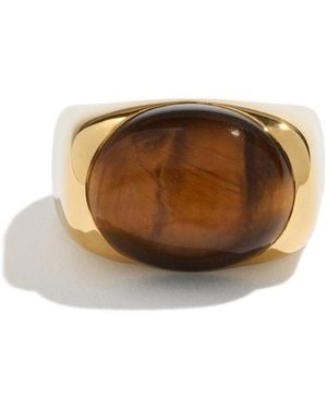 Stone Fruit Peeled Ring - Brown