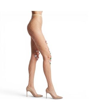 HIGH HEEL JUNGLE by KATHRYN EISMAN Aurora Tights - Natural