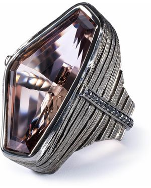 German Kabirski Ezri Singular Edition Sterling Ring With Ametrine And Spinel - Multicolor