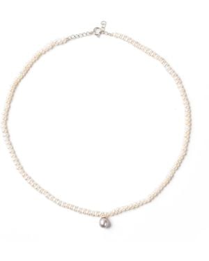The Link Between Regal Baroque Pearl With Pearl Drop Necklace - Metallic