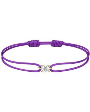 Dyamka Diamond Cord Bracelet - Purple