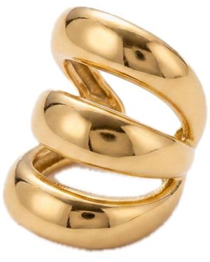 Elk & Bloom Triple Wrap 14K Huggie Hoop Ear Cuff - Metallic