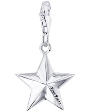 True Rocks Mini Star Charm Sterling - Metallic