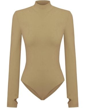 Pcfg High Neck Bodysuit - Natural