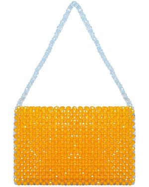 Tillie Beads Colour Pop Beaded Shoulder Bag - Yellow