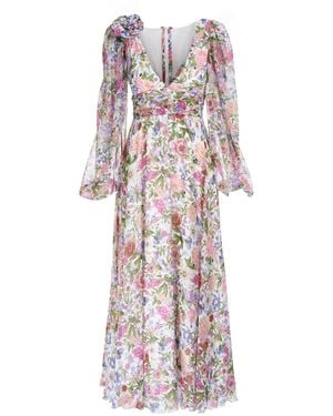 Sofia Tsereteli Garden Treasure Silk Gown - Purple