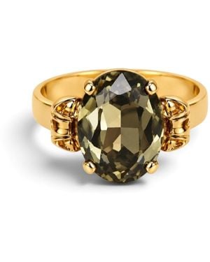 Vstyle Crystal Statement Ring - Metallic