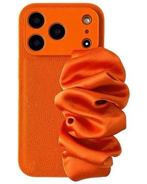 Wjy Studio London Phone Case With Silky Hand Holder - Orange