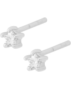 Cartilage Cartel Crystal Star Studs - White