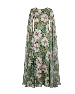 Nur Karaata Whisper Wind Gown - Green