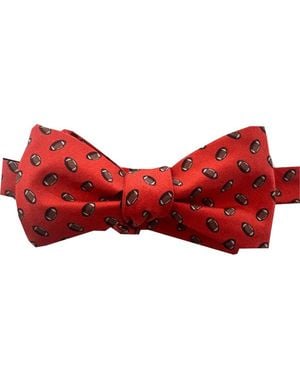 Lazyjack Press Touchdown Bow Tie Burnt - Red