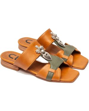 Clara Barcelo Heart Stopper-Tan - Orange
