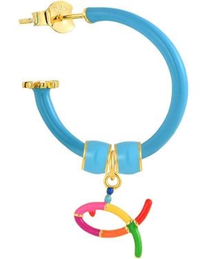 Pinnole Fish N Love Earring Mix - Blue