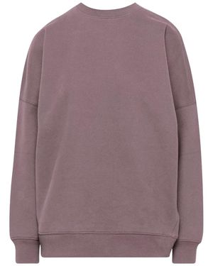 Earth Body Soho Pemi Oversized Fleece Shear-Body Pullover With Pockets - Purple