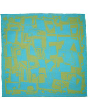 Richard Allan London Hepworth Silk Scarf - Blue