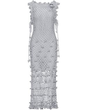 Andreeva Sofia Handmade Crochet Dress - Gray