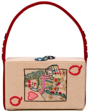 Simitri Poker Clutch Bag - Red