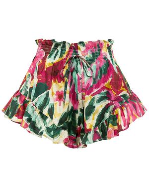 Montce Isla Floral Boho Short - Red