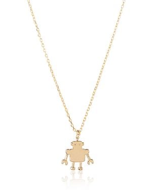 C.J.M Robot Necklace - Metallic