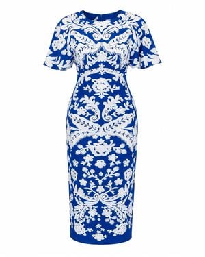 Girl In Mind Jocelyn Cobalt & Midi Dress - Blue