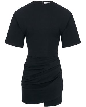 M Sette Paris Jiji Shoulder-Pad Dress - Black