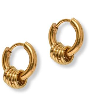 A Weathered Penny Sienna Hoops - Metallic