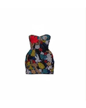 Chuks Collins Embroidered Corset Mini Amber Dancing Collection