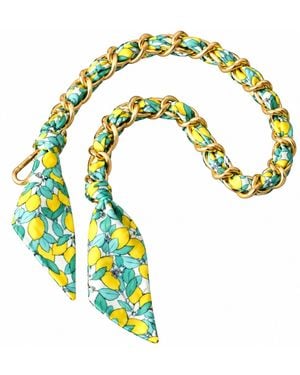 Lilly Loves Zesty Zoe Scarf Metal Strap - Yellow