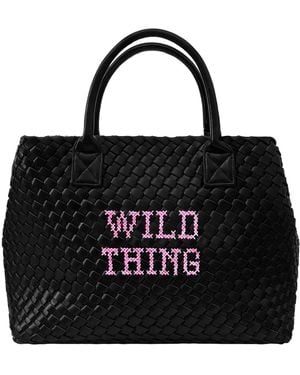 Lilly Loves Wild Thing Vegan Woven Handbag - Blue