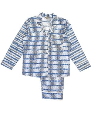 Lime Tree Design Fish Pyjamas - Blue
