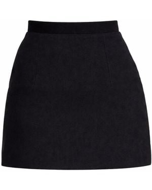 Icon Leva Elli Suiting Tailored High Waist Mini Skirt - Black