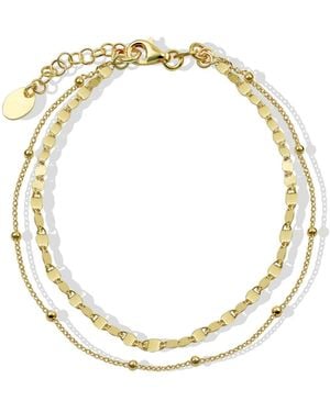 Argento Vivo The Layered Anklet - Metallic