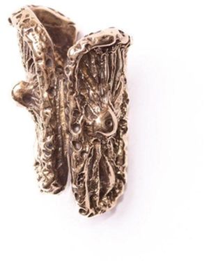 GYUNIA Fungo Single Ear Cuff Bronze - White