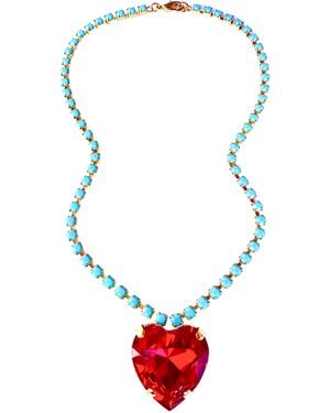 The Pink Reef Heart Of The Ocean Necklace - Red